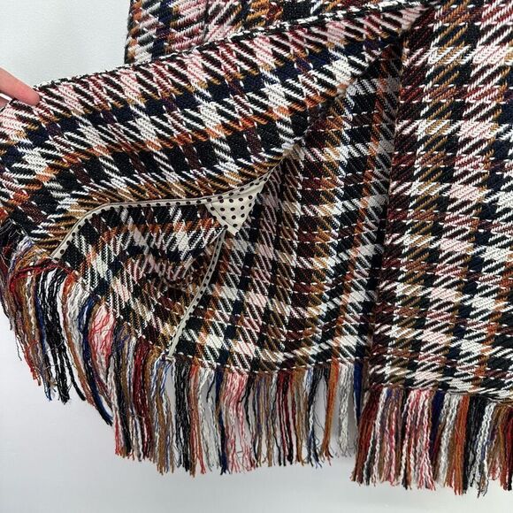 CAbi Women’s Regancy Wool Blend Multicolored Plaid Single Button Closure Coat - Picture 14 of 16